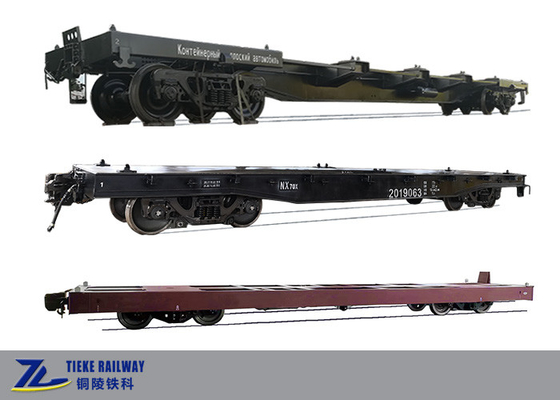 40 επίπεδων πόδια βαγονιών εμπορευμάτων Flatcars 120 km/h 1520mm σιδηρόδρομος Flatcars εμπορευματοκιβωτίων μετρητών