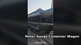 Meter Gauge Container Wagon Professional Κατασκευαστής στην Κίνα