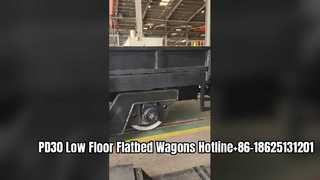 Βαγόνια συντήρησης μετρό/ελαφρών σιδηροδρομικών σιδηροδρομικών οχημάτων PD30 με επίπεδη επιφάνεια φορτίου 30T